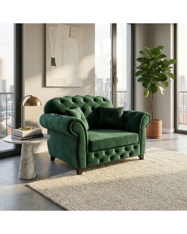 Poltrona divano Rete e materasso chesterfield con braccioli barocco vellutino o ecopelle qualsiasi colore bottoni Swarovski AZ01