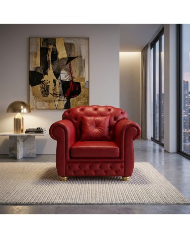 Chesterfield-Schlafsofa mit barocken Armlehnen, Samt oder Kunstleder, jede Farbe, Swarovski-Knöpfe AZ01