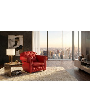 Chesterfield-Schlafsofa mit barocken Armlehnen, Samt oder Kunstleder, jede Farbe, Swarovski-Knöpfe AZ01