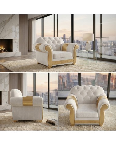 Modern Chesterfield sofa bed with mesh and mattress, faux leather or velvet, any color, Swarovski AZ01