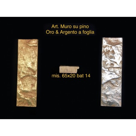 Specchiera da Parete Muro Oro Specchio Rettangolare Elegante su Misura per Casa e Ufficio