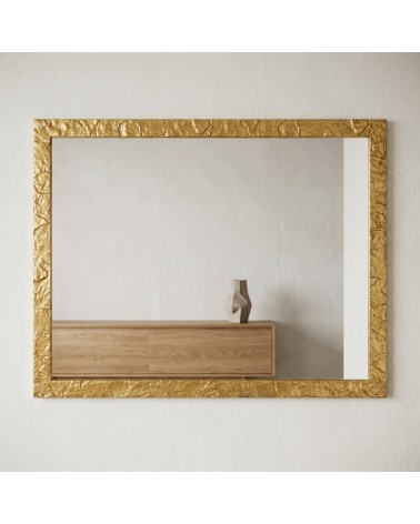 Wall Mirror Gold Wall Mirror Elegant Rectangular Mirror Custom Made for Home and Office