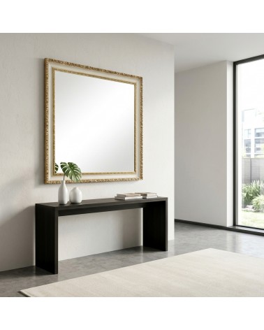 Specchiera Barocca di Lusso 1045 Avorio e Oro con Cornice in Legno Specchio su Misura