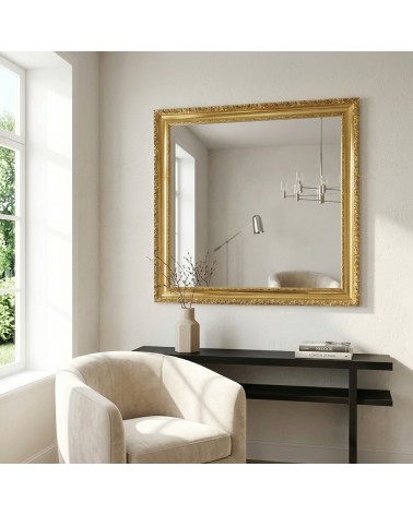 Specchiera Barocca di Lusso 1045O Oro con Cornice in Legno Specchio su Misura