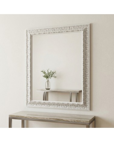Elegant Baroque Classic Mirror White Silver Custom Made D620BA
