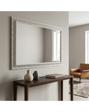 Elegant Baroque Classic Mirror White Silver Custom Made D620BA
