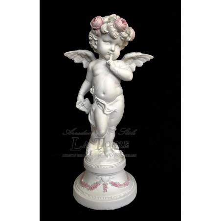Antike barocke weiße Engelsstatue, Cherub-Ornament, Heimdekoration R13