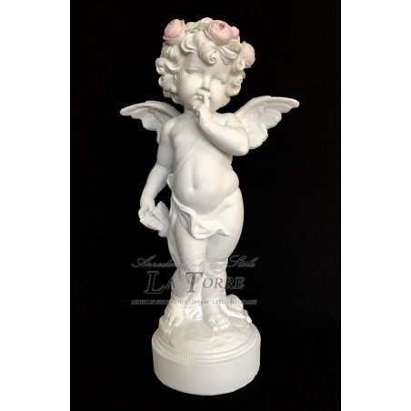 Antike barocke weiße Cherub-Engelsstatue, Heimdekoration, Ornament R14