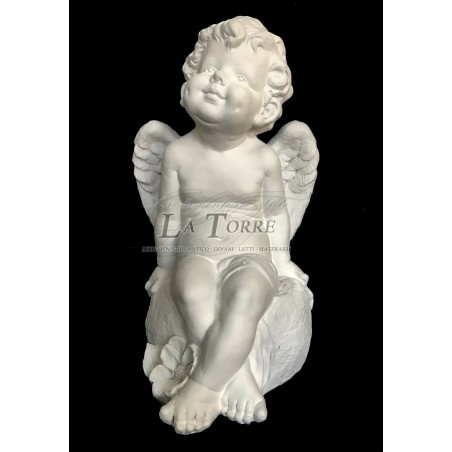 Antike barocke weiße Cherub-Engelsstatue, Heimdekoration, Ornament R27