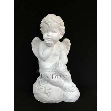 Antike barocke weiße Cherub-Engelsstatue, Heimdekoration, Ornament R31