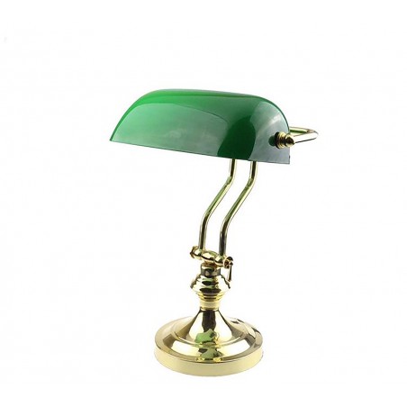 Antike Tischlampe für Schreibtisch, Büro oder Arbeitszimmer im englischen Ministerialstil