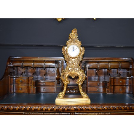 Baroque tall table clock antique French gold style clock R70