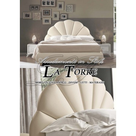 Double bed modern design in eco-leather container Sole